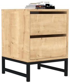 Κομοδίνο Nehir 835PUQ2709 40x40x55cm Sonoma-Latte