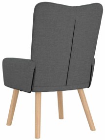 vidaXL Χαλαρωτική Πολυθρόνα Σκούρο γκρι 63 x 67 x 94 εκ. ύφασμα