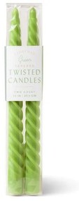 Κεριά Δείπνου Twisted (Σετ 2τμχ) 25,4cm Sage Paddywax Soy Wax