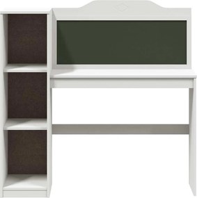 vidaXL Γραφείο με ανοιχτή αποθήκευση και μαυροπίνακα ROROS Λευκό