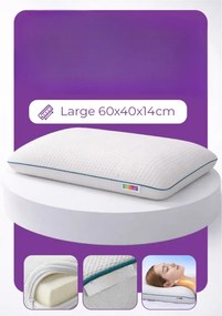 Stewehome Ορθοπεδικό μαξιλάρι αφρού μνήμης 60x40x14 cm