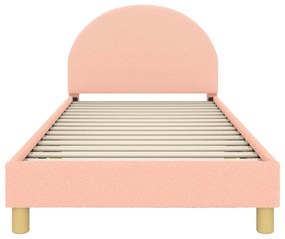 vidaXL Κρεβάτι Παιδικής Κρεβατοκάμαρας με Κεφαλάκι Ροζ 90 x 190 cm