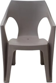 Πολυθρόνα πολυπροπυλενίου Dante χρώμα cappuccino 57x55x79εκ.