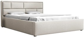 Επενδυμένο κρεβάτι Deco-160 x 200-Ekrou