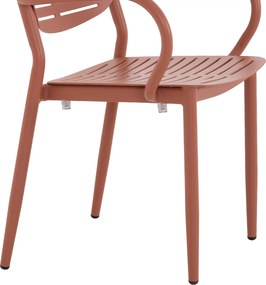ΠΟΛΥΘΡΟΝΑ ΤΡΑΠΕΖΑΡΙΑΣ HILLIARD HM6644.08 ΑΛΟΥΜΙΝΙΟ ΣΕ TERRACOTTA 58x52x78Υεκ