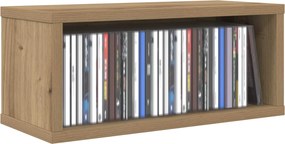 vidaXL Ράφι Αποθήκευσης CDs 2 τμχ. Artisan Δρυς 40 x 17 x 17 εκ.