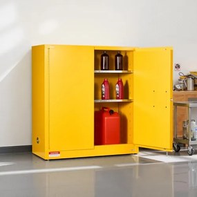 VEVOR 29Gal Flammable Storage Cabinet with Adjustable Shelf for Flammable Liquid
