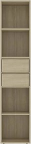 vidaXL Βιβλιοθήκη Χρώμα Sonoma Δρυς 36 x 30 x 171 εκ. από Επεξ. Ξύλο