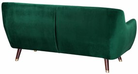 Καναπές Berwyn 223, Πράσινο, 188x85x84cm, 38 kg, Ταπισερί, Πόδια: Ξύλο, Ξύλο: Ευκάλυπτος | Epipla1.gr
