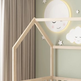 ΚΡΕΒΑΤΙ ΠΑΙΔΙΚΟ ΤΣΟΥΛΗΘΡΑ PHYLLIS HM21310 ΠΕΥΚΟ ΣΕ ΦΥΣΙΚΟ--ΜΕ ΣΤΡΩΜΑ 90x190εκ