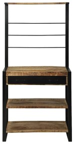 vidaXL Ράφι κουζίνας Καφέ 80 x 40 x 160 cm Μασίφ ξύλο μάνγκο