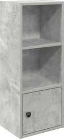 vidaXL Βιβλιοθήκη Γκρι Σκυροδέματος 31x24x77 εκ. Επεξεργ. Ξύλο