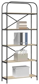 vidaXL Ράφι Βιβλίων Sonoma Δρυς 80 x 30 x 183 εκ Επεξεργασμένο ξύλο
