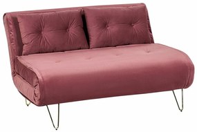Καναπές κρεβάτι Berwyn 641, Τριανταφυλλί, 81x130x78cm, 34 kg, Πόδια: Μέταλλο, Μερικώς συναρμολογημένο | Epipla1.gr