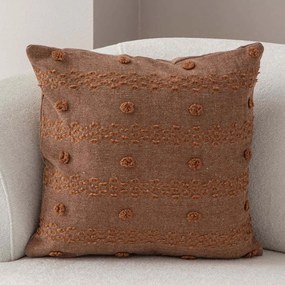 Μαξιλαροθήκη Διακοσμητική Tuffet 881PCR1622 Brown Aberto Design 43X43 Πολυέστερ