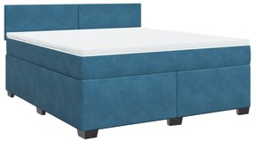 ΚΡΕΒΑΤΙ BOXSPRING ΜΕ ΣΤΡΩΜΑ ΜΠΛΕ 180X200 ΕΚ. ΒΕΛΟΥΔΙΝΟ 3288676