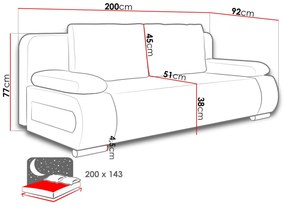 Καναπές - κρεβάτι Emma-Sapio milo