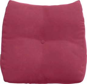 vidaXL Μαξιλάρι Πλάτης Κόκκινο 45 x 50 x 24 cm Βελούδο