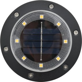 vidaXL Ηλιακά Φωτιστικά Δαπέδου με Στήριγμα Εδάφους 12τεμ. Θερμό Λευκό