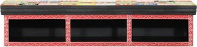 vidaXL Ντουλάπι TV Πολύχρωμο 100 x 30 x 22 εκ Επεξεργασμένο ξύλο
