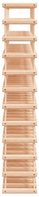 vidaXL Ραφιέρα Κρασιών 120 Κρασιά 112,5x23x123,5εκ. Μασίφ Ξύλο Πεύκου