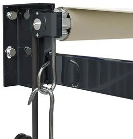 vidaXL Τέντα Πτυσσόμενη Αυτόματη Κρεμ 3 x 2,5 μ.