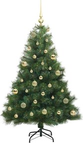 vidaXL Τεχνητό Χριστουγεννιάτικο Δέντρο Πράσινο 150 cm ΠΕ και PVC