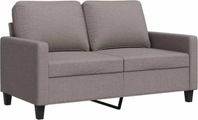 vidaXL Καναπές Διθέσιος Taupe 120 εκ. Υφασμάτινος
