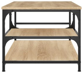 vidaXL Τραπεζάκι Σαλονιού Sonoma Δρυς 90 x 49 x 40 εκ. Επεξεργ. Ξύλο