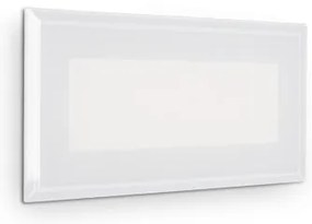 Απλίκα Φωτιστικό Τοίχου LED 8W Λευκό ΙΡ65 Indio 255804 Ideal Lux 255804