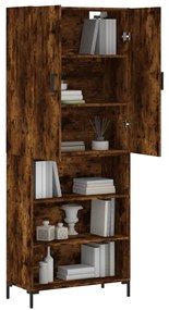 vidaXL Ντουλάπι Καπνιστή Δρυς 69,5x34x180 εκ. από Επεξεργασμένο Ξύλο