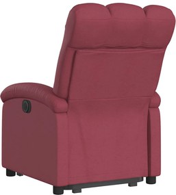 vidaXL Πολυθρόνα Ανακλινόμενη με Ανύψωση Μπορντό Υφασμάτινη