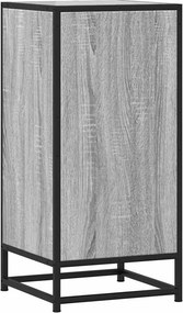 vidaXL Ραφιέρα Γκρι Sonoma 35,5x35x76 εκ. Επεξ. Ξύλο + Μέταλλο
