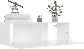 vidaXL Έπιπλο Τηλεόρασης Λευκό 100 x 30 x 30 εκ. από Επεξ. Ξύλο