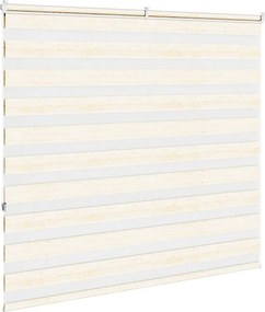 vidaXL Ζέβρα τυφλή μπεζ μάρμαρο Πλάτος υφάσματος 150,9 εκ. Πολυεστέρας