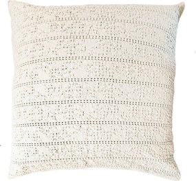 Διακοσμητική Μαξιλαροθήκη (50x50) Nef-Nef Homeware Starige White