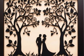 Σετ των 3 Intra απο ξύλο plywood 3mm-4mm πάχος - Πακέτο Cricut Valentine Decor Δίασταση 4x4 cm INTRAFABR-86034853