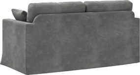 vidaXL Καναπές Σκούρο Γκρι
