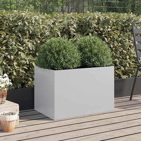 vidaXL Ζαρντινιέρα Ασημί 62x40x39 εκ. από Γαλβανισμένο Χάλυβα