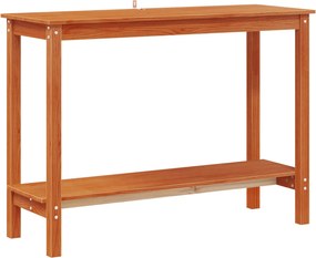 vidaXL Τραπέζι κονσόλας Κερωμένο Καφέ 110 x 40 x 80 εκ Στερεό πεύκο