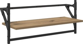 vidaXL Σετ ραφιών τοίχου με ράφι 6 pcs Artisan Oak 100 x 25 x 30 cm