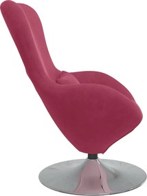 vidaXL Κάθισμα-αυγό Κόκκινο Βελούδο