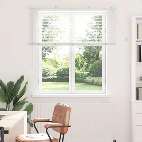 vidaXL Βενετσιάνικες Ρόδες Λευκό 130 x 125 εκ Αλουμίνιο