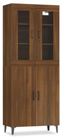 vidaXL Ντουλάπι Καφέ Δρυς 69,5 x 34 x 180 εκ. από Επεξεργασμένο Ξύλο