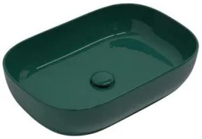 Scarabeo Glam Eπικαθήμενος Νιπτήρας Πορσελάνης 56x39 εκ Musk Glossy