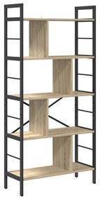 vidaXL Ράφι Βιβλίων Δρύς Sonoma 75 x 30 x 156 εκ. Επεξεργασμένο ξύλο