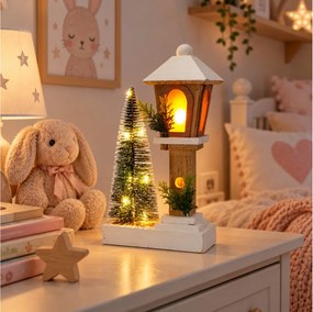 ΔΙΑΚΌΣΜΗΣΗ &amp; DECO ΣΕ ΕΟΡΤΑΣΤΙΚΌ ΠΝΕΎΜΑ STREET LAMP WITH XMAS TREE(FM)