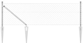 Στύλος Περιφράξεων Ασημί 10 x 0,6 μ (40 x 40 χιλιοστά δίχτυ)