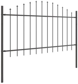 vidaXL Φράχτης Κήπου 5 pcs Γκρι 170 x 140 εκ