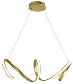 Κρεμαστό Φωτιστικό Οροφής LED 40W 3000K 2400LM 64X22 CLEO ACA-HM91LEDP64BR-Ορείχαλκος HM91LEDP64BR